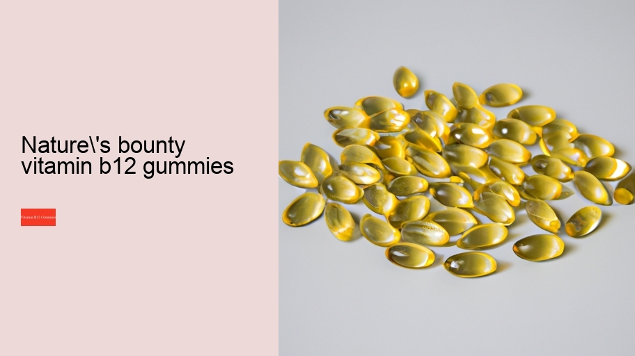 nature's bounty vitamin b12 gummies
