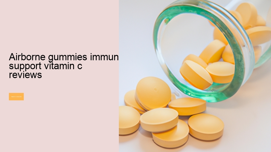airborne gummies immune support vitamin c reviews