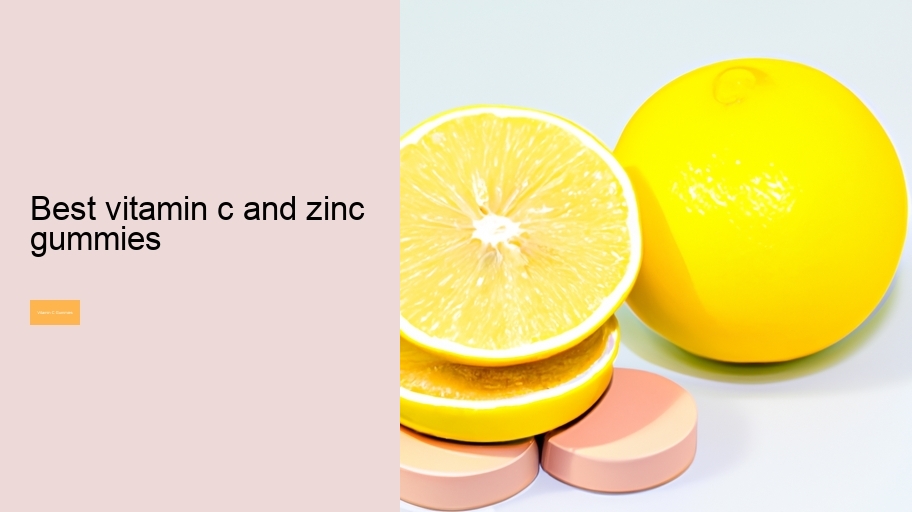 best vitamin c and zinc gummies