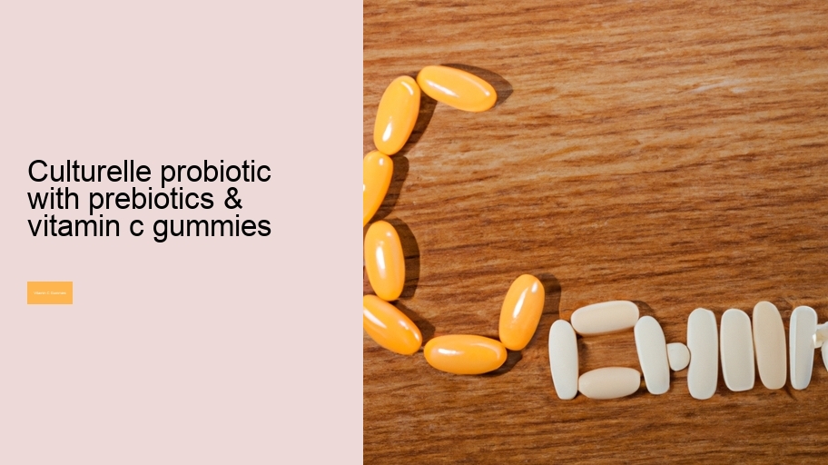 culturelle probiotic with prebiotics & vitamin c gummies